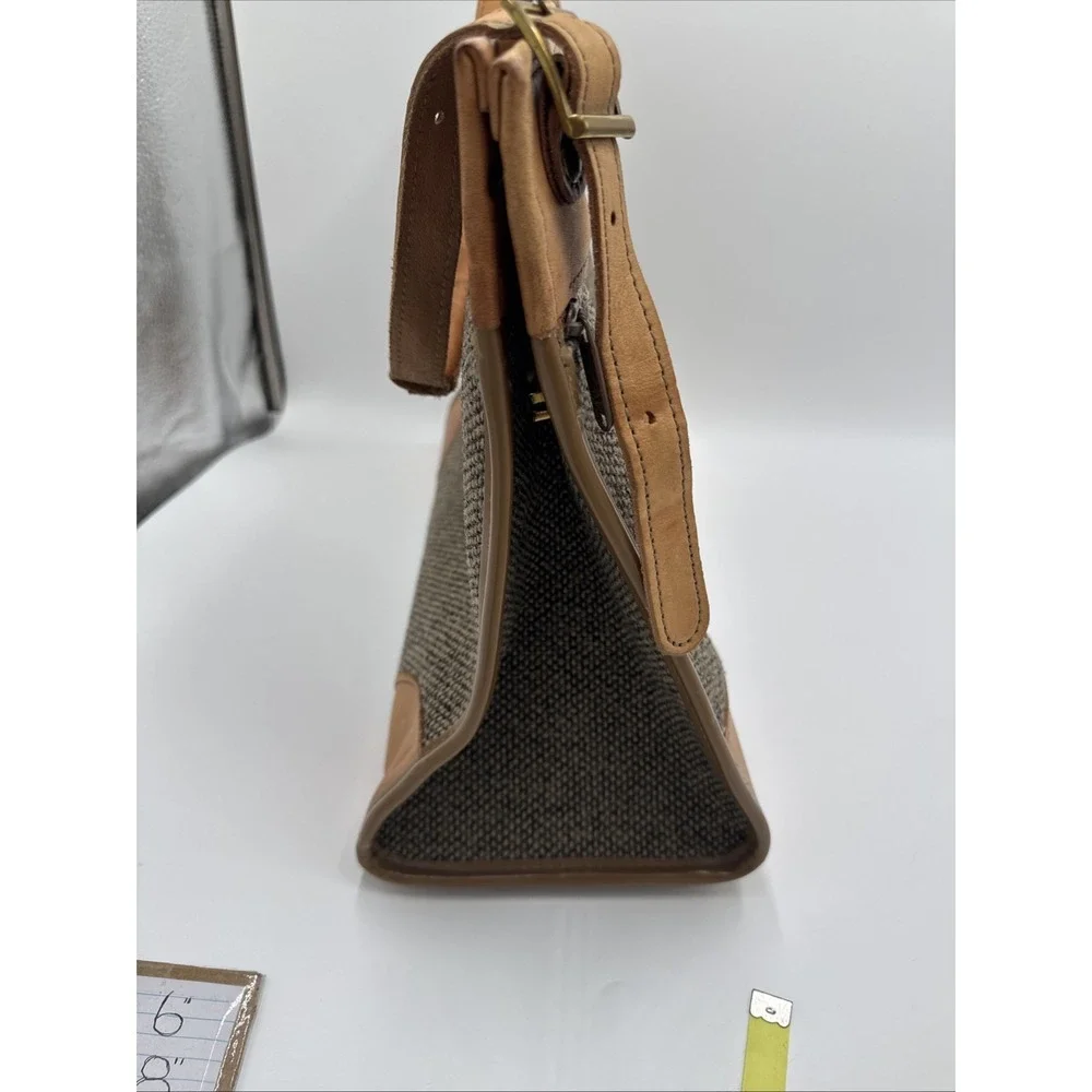 Vintage Hartmann Tweed Leather Shoulder Travel Tote Briefcase 17